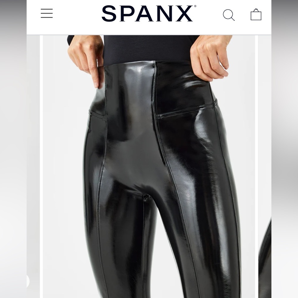 Faux Patent Leather Leggings